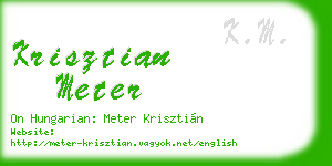 krisztian meter business card